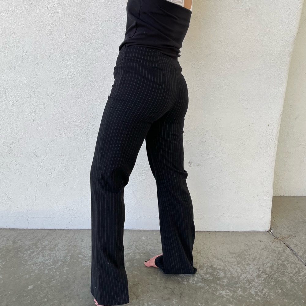 Black Trousers w Grey stripes